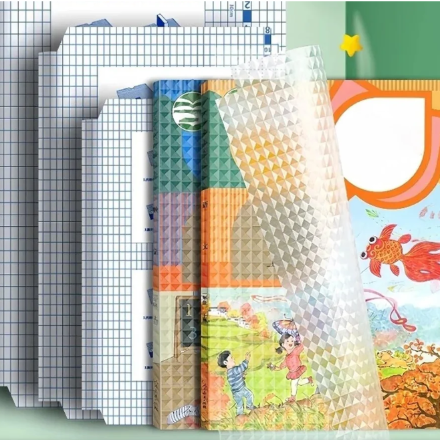 Premium Self-Adhesive Transparent Waterproof Book Cover Film (Pack of 20)