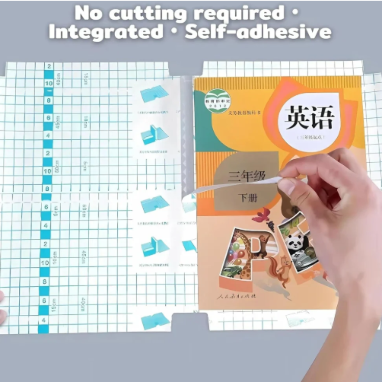 Premium Self-Adhesive Transparent Waterproof Book Cover Film (Pack of 20)